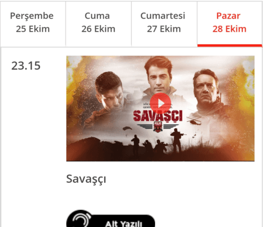 Savaşçı Dizisi 28 Ekim Pazar Var mı Yok mu? Yeni Bölüm Ne Zaman Yayınlanacak?