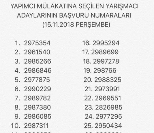 15 Kasım 2018 Kim Milyoner Olmak İster Başvuru Sonuçları Açıklandı!